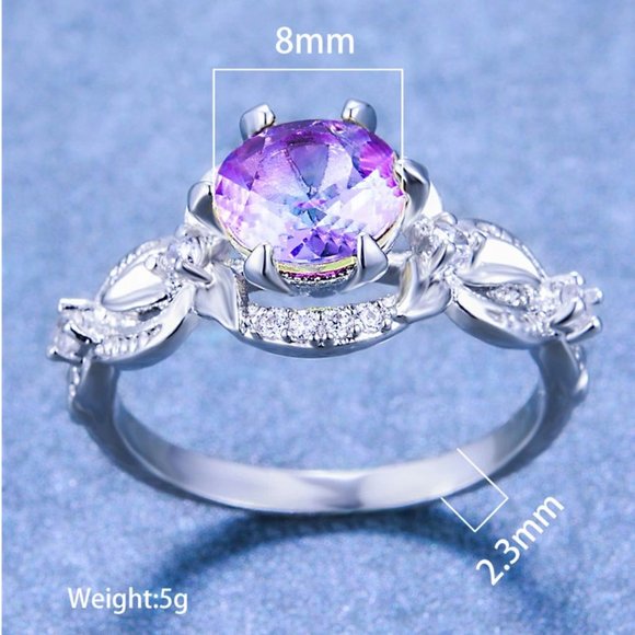 Lavender Sunset Ombre' Ring - Picture 2 of 4